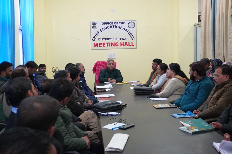 CEO Kishtwar chairs review Meeting with Principal HSS and ZEOs