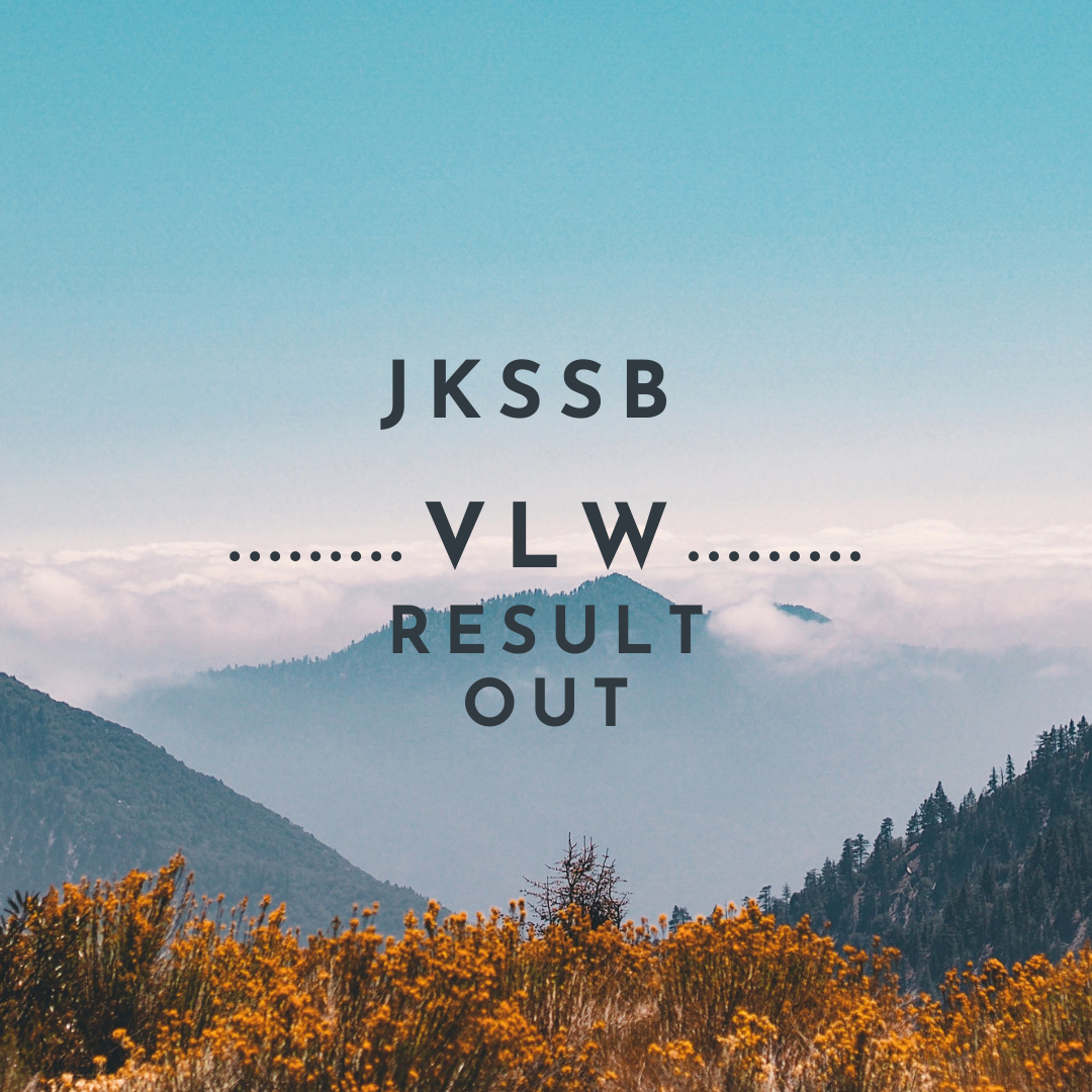 JKSSB VLW RESUT