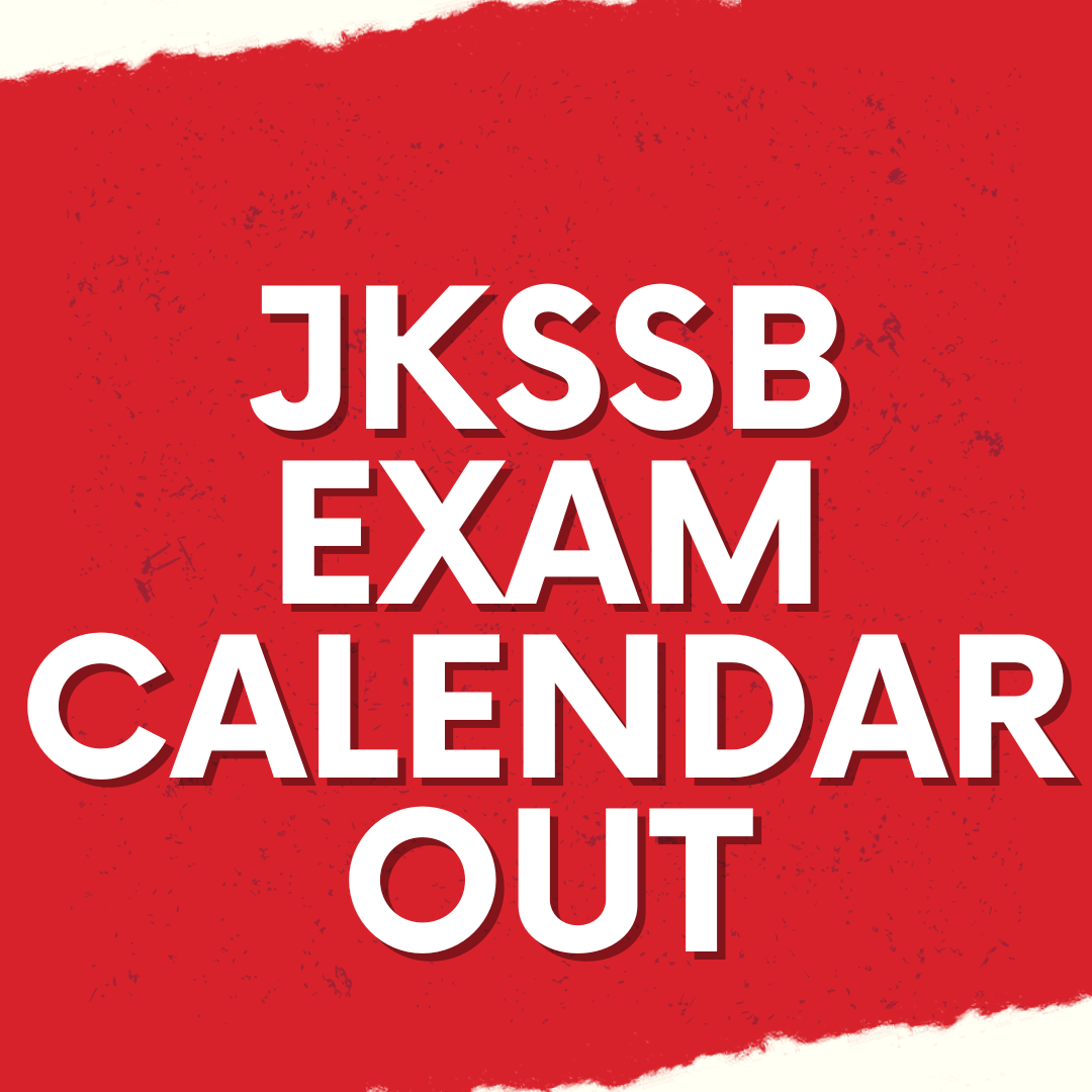 JKSSB Exam Calendar